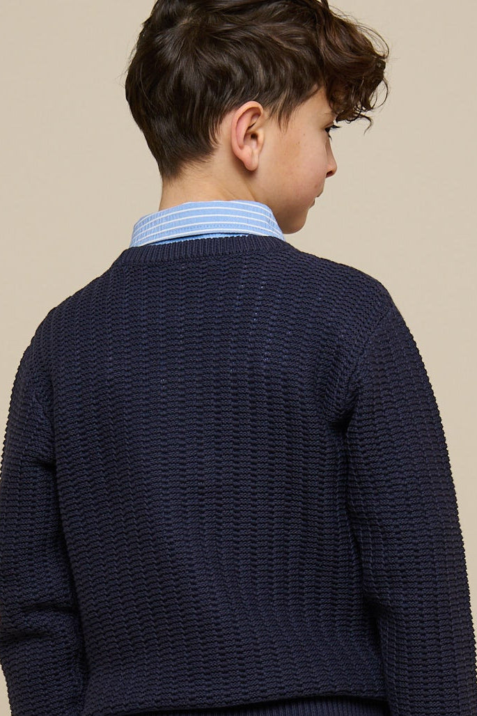 Knit Solid - Tween - Navy | 101282 Brady