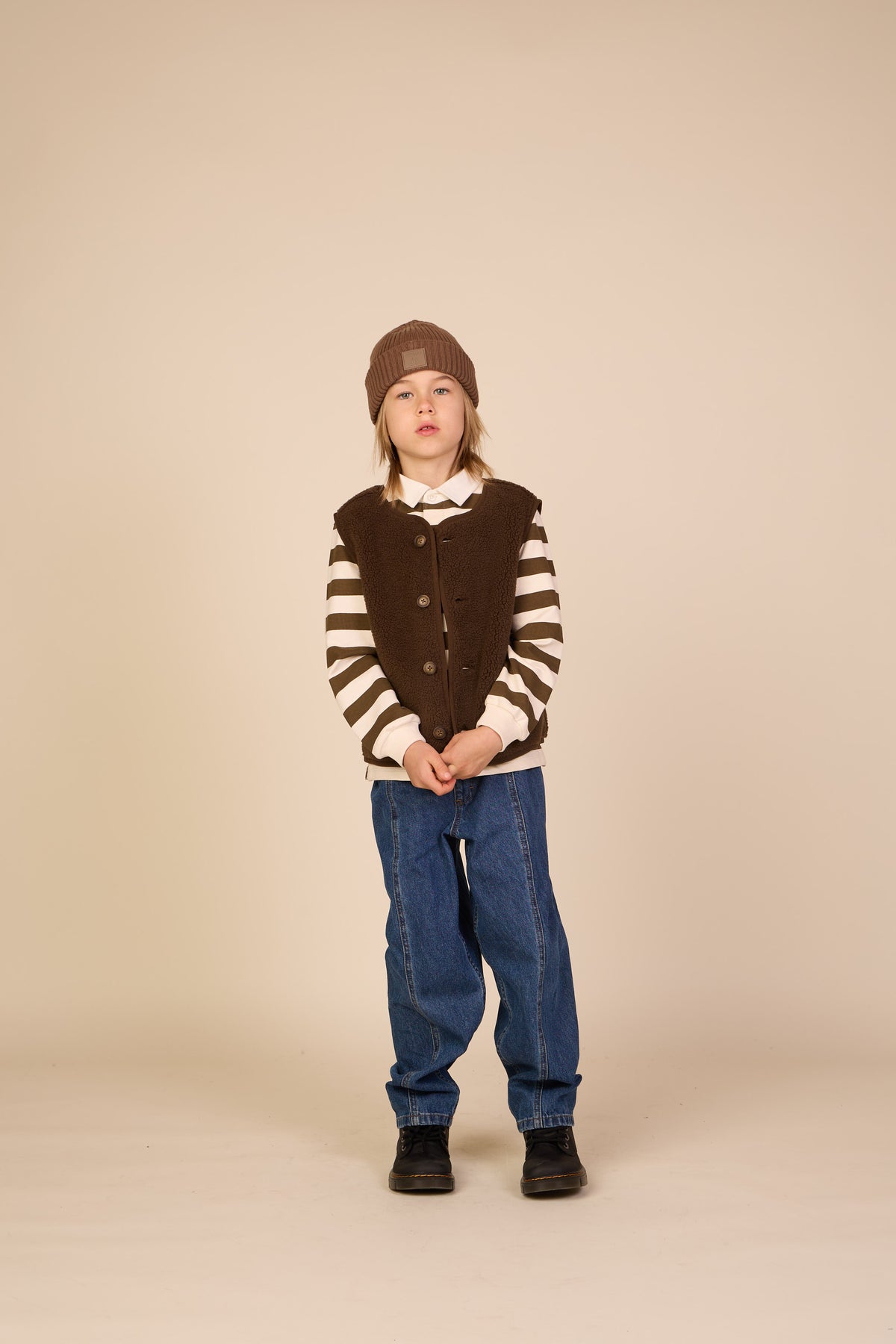 Teddy Vest - Tween - Dark Brown | 101686 Della