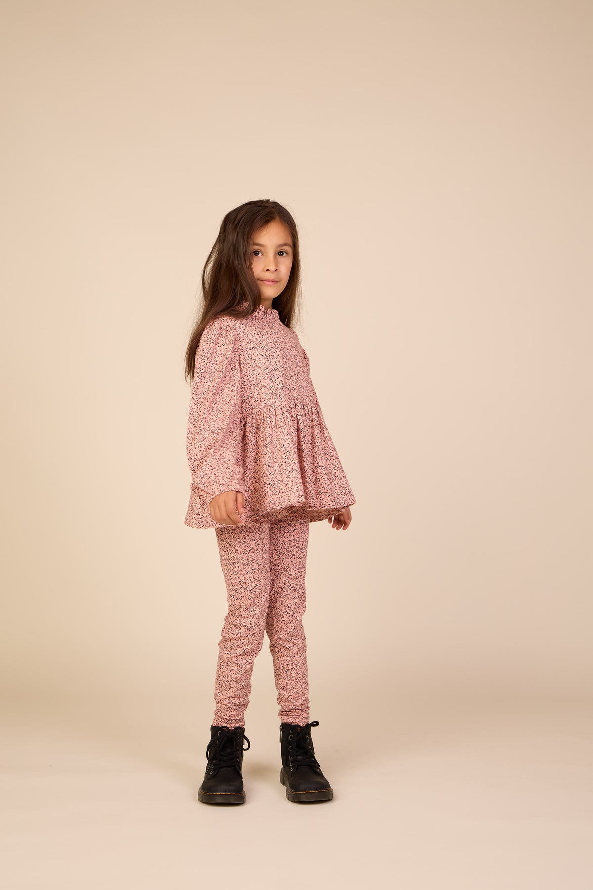 Printed Jersey Leggings - Tween - Rose/Bordeaux | 101552 Heidi