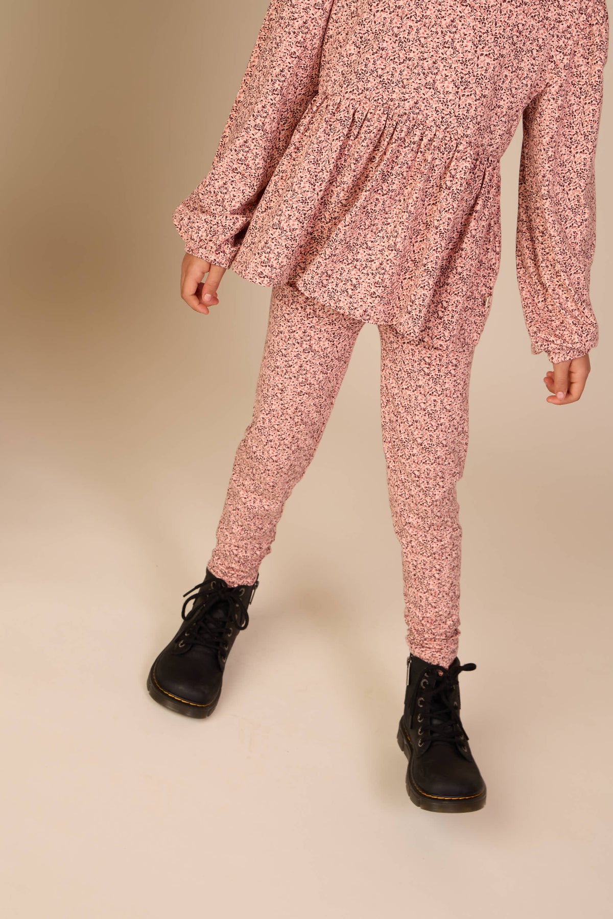 Printed Jersey Leggings - Tween - Rose/Bordeaux | 101552 Heidi