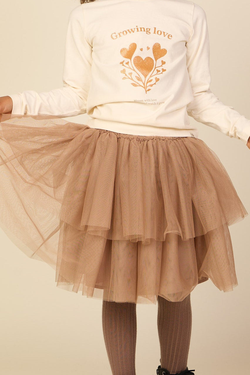 Tulle Skirt - Kids - Light Brown | 101505 Bianca