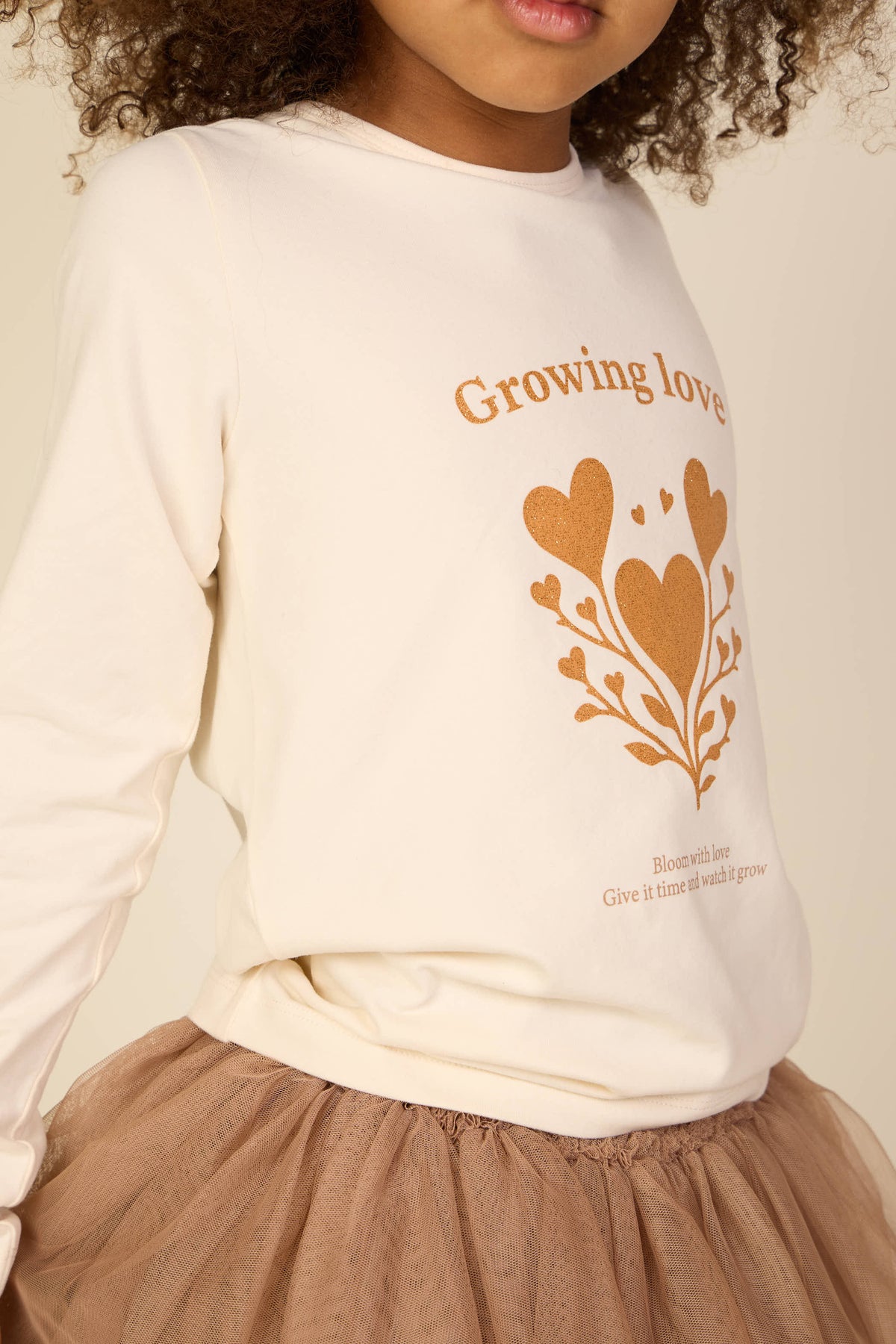 Tulle Skirt - Tween - Light Brown | 101506 Bianca
