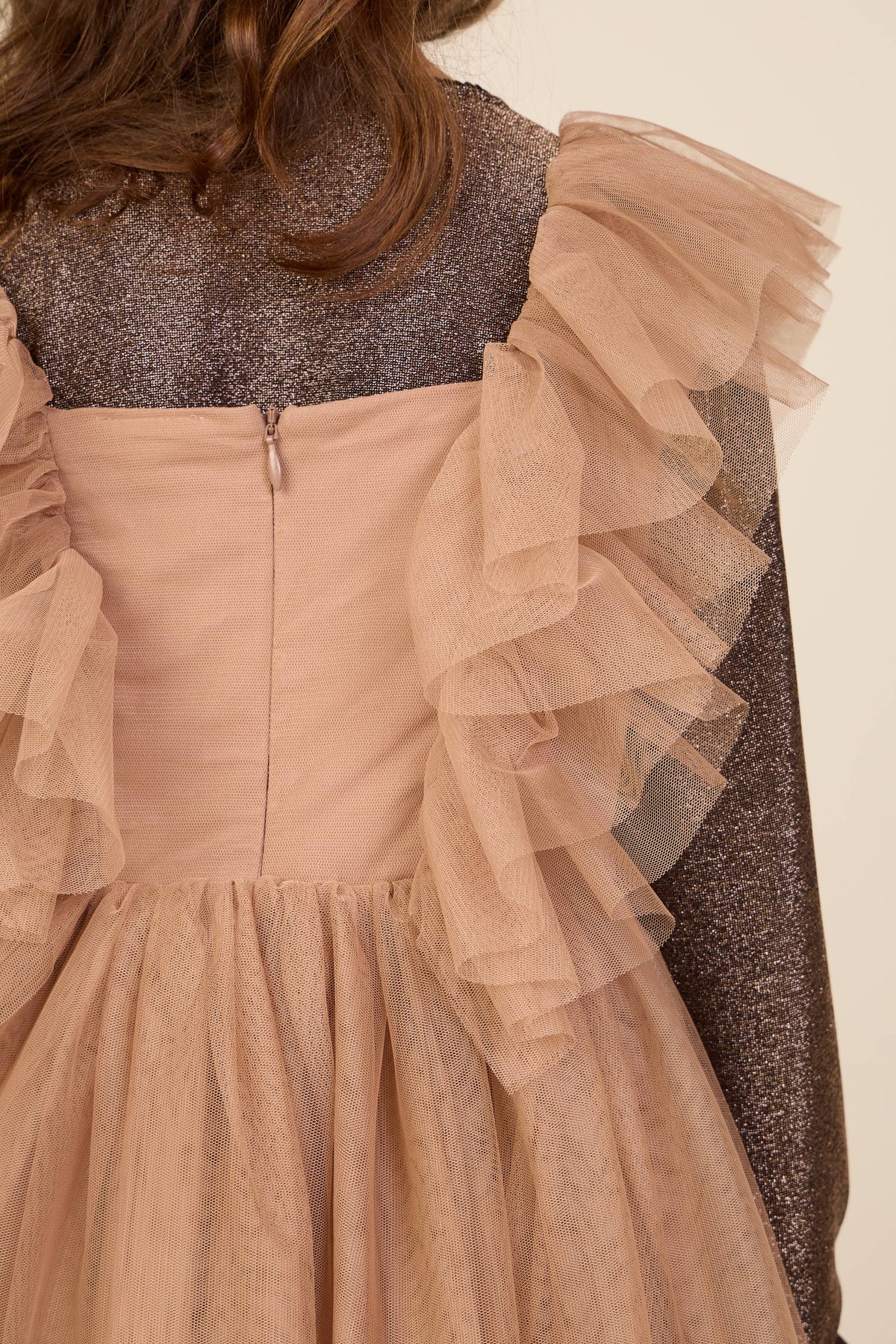 Tulle Dress - Tween - Light Brown | 101510 Bianca