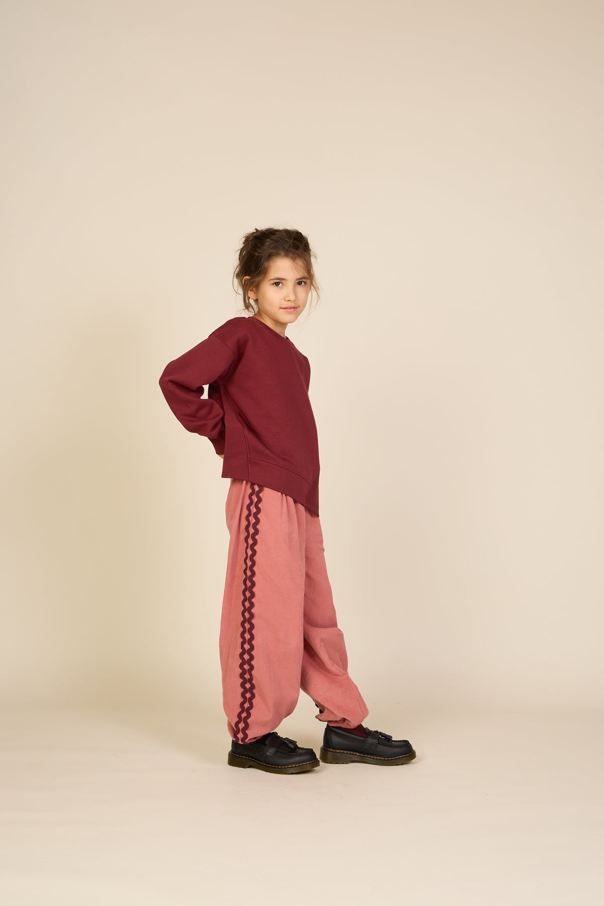 Ric Rac Corduroy Trousers - Tween - Dusty Rose | 101484 Sille