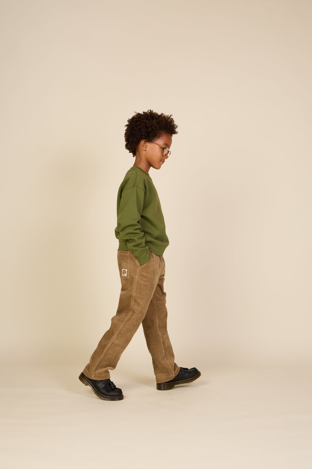Corduroy Patch Pocket Trousers - Tween - Khaki | 101538 Reed