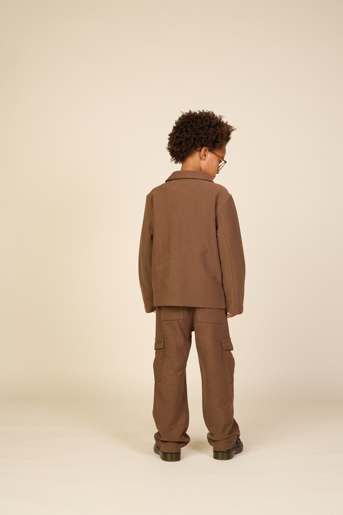 Textured Sweat Overshirt - Tween - Brown | 101502 Wilder