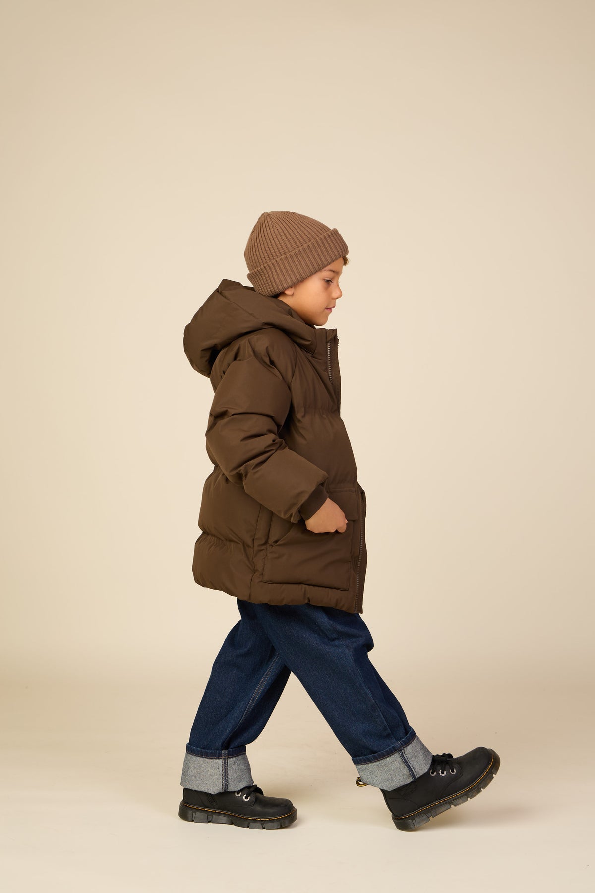Winter Puffer Jacket - Tween - Dark Brown | 101418 Blake