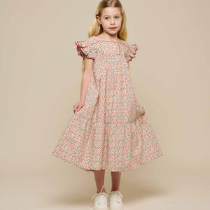 Flower Printed Poplin Dress - Tween - Rose | 100961 Poppy