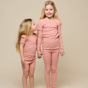 Modal Rib Leggings - Tween - Rose Tan | 101323 Lottie