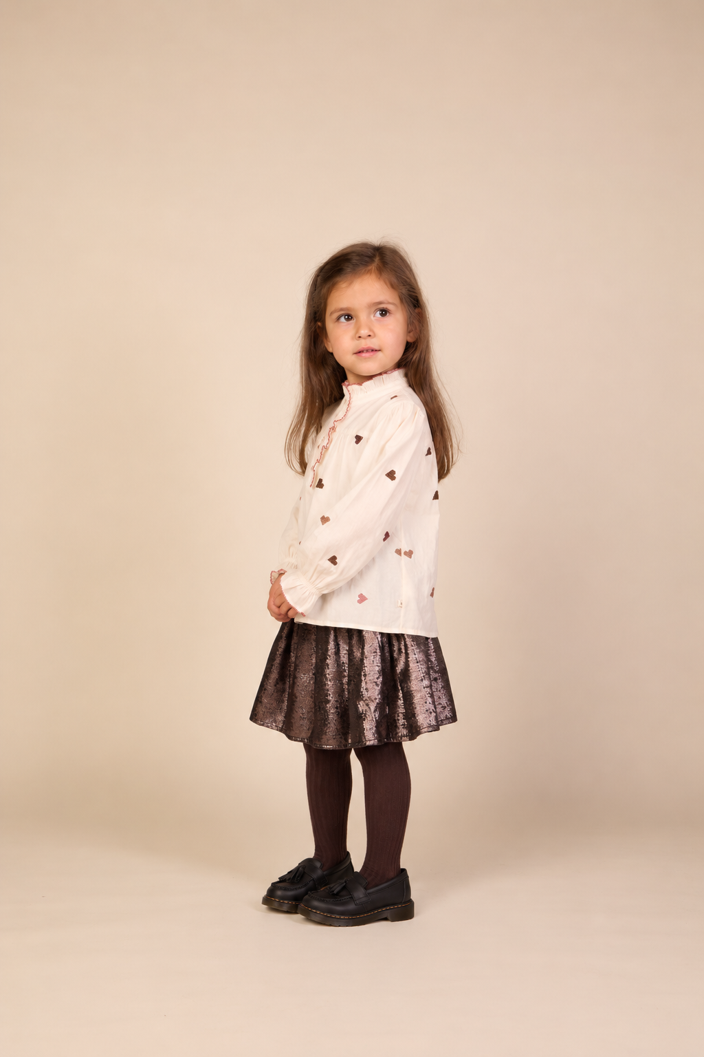 Foil Skirt - Kids - Dark Brown | 101671 Sylvia