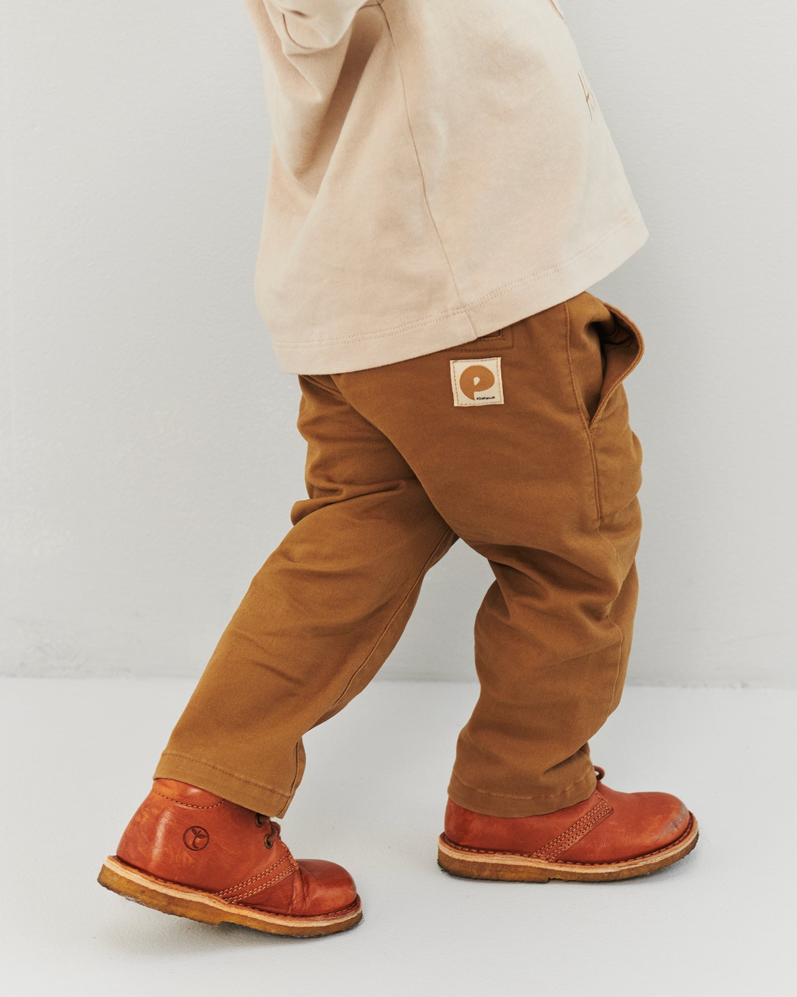 Casual Pull-on Chinos - Little - Walnut