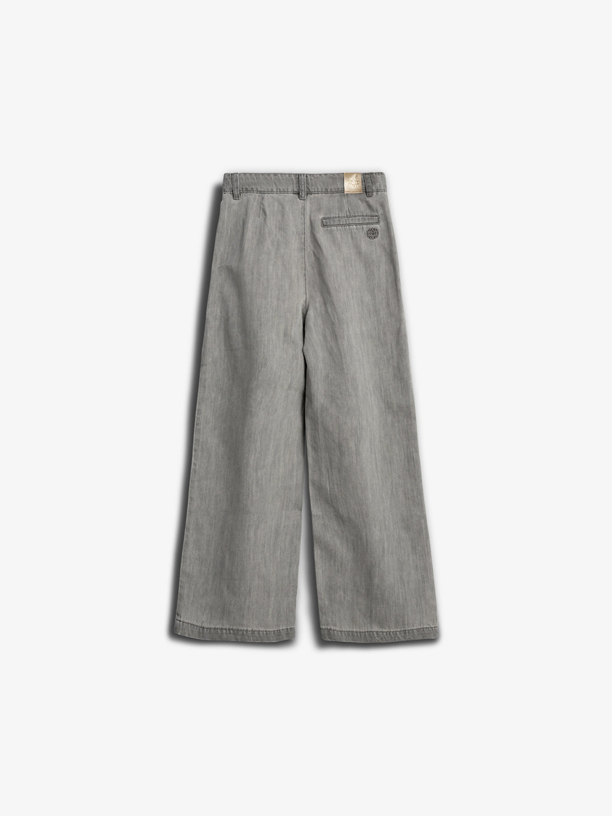 Wide-leg Soft Denim Trousers - Tween - Grey Denim | 100104 Lea