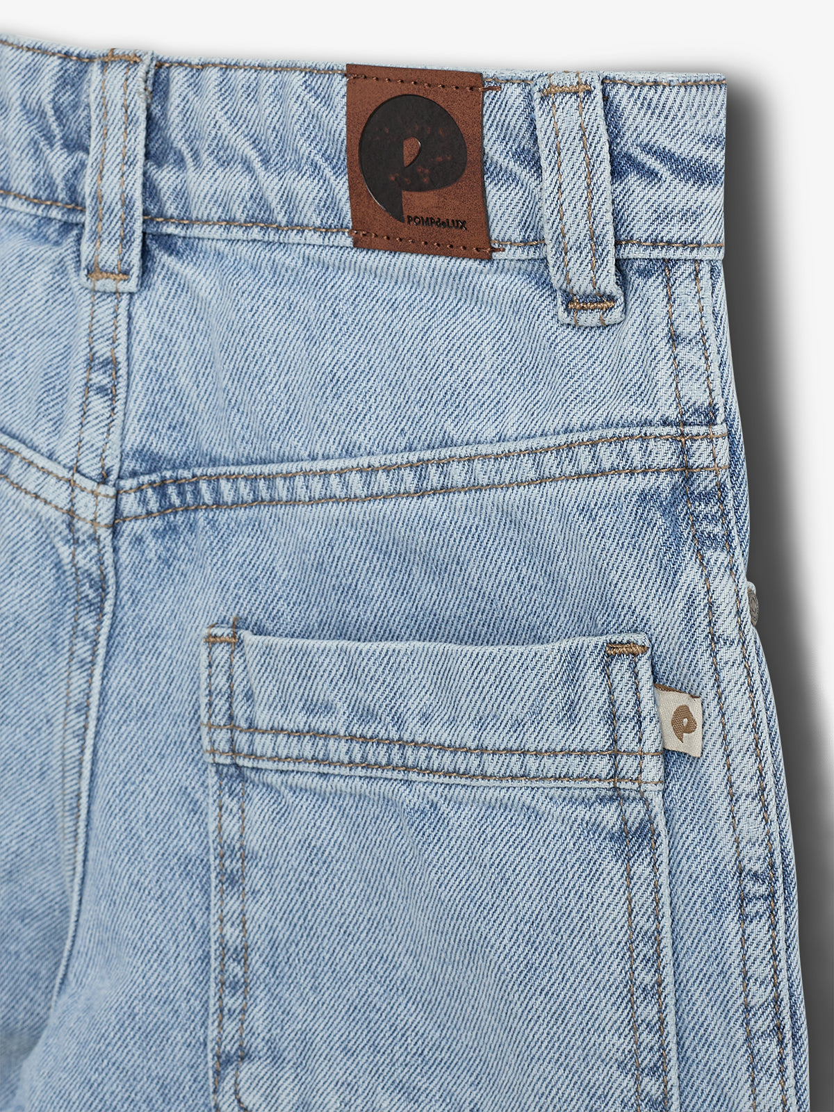 Long Line Denim Shorts - Tween - Light Blue Denim | 100357 Storm
