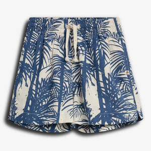 Linen Tropical Shorts - Tween - Blue | 100397 Mateo