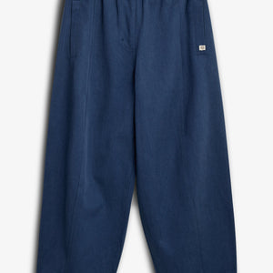 Barrel-leg Tencel Trousers - Tween - Dusty Cobalt | 100134 Asta