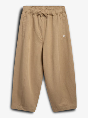 Barrel-leg Tencel Trousers - Tween - Beige | 100135 Asta