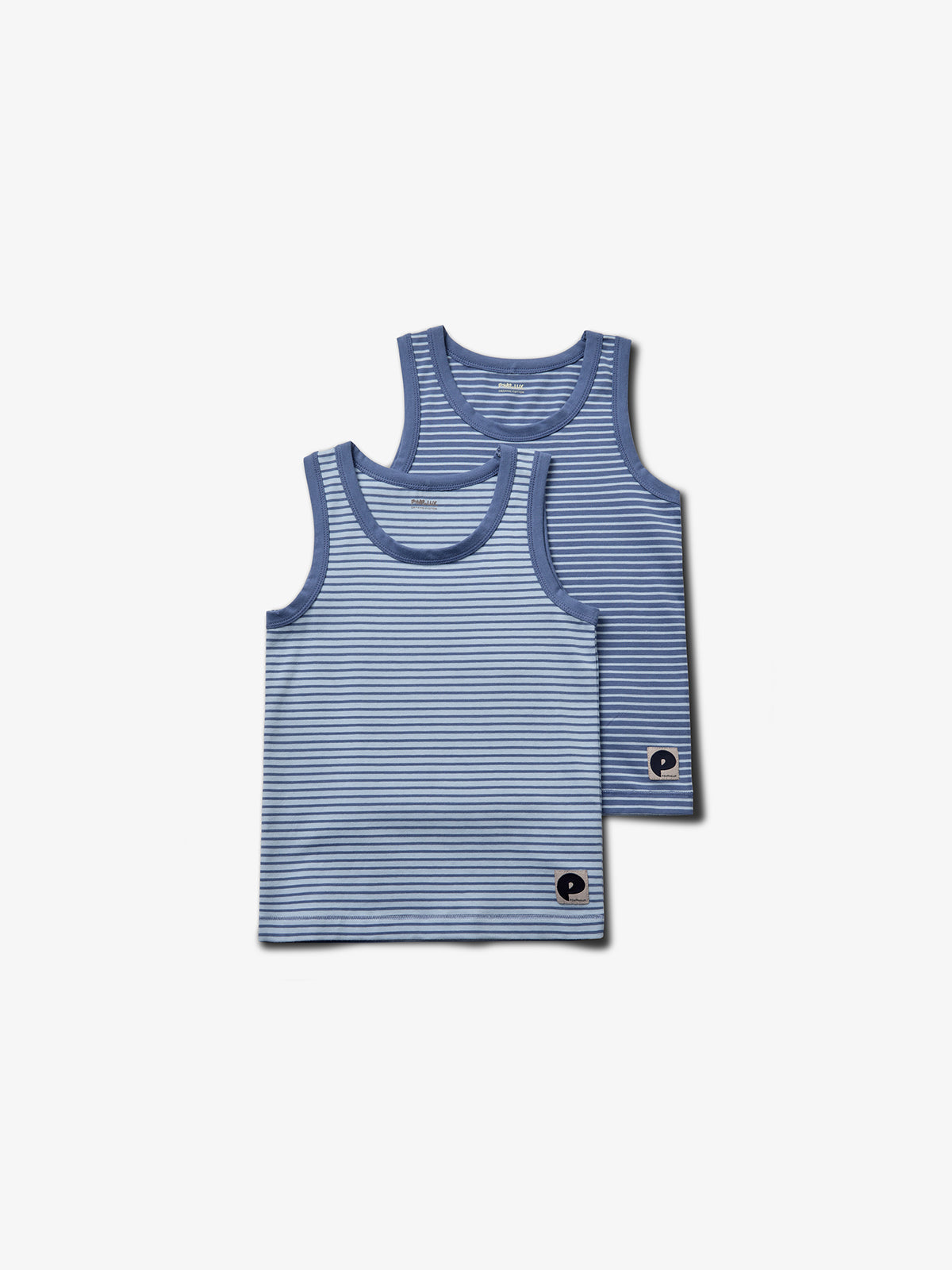 Striped undershirt 2-pack - Blue | 100154 Carlo