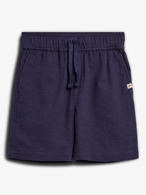 Baggy Linen Shorts - Navy | 100189 Noah