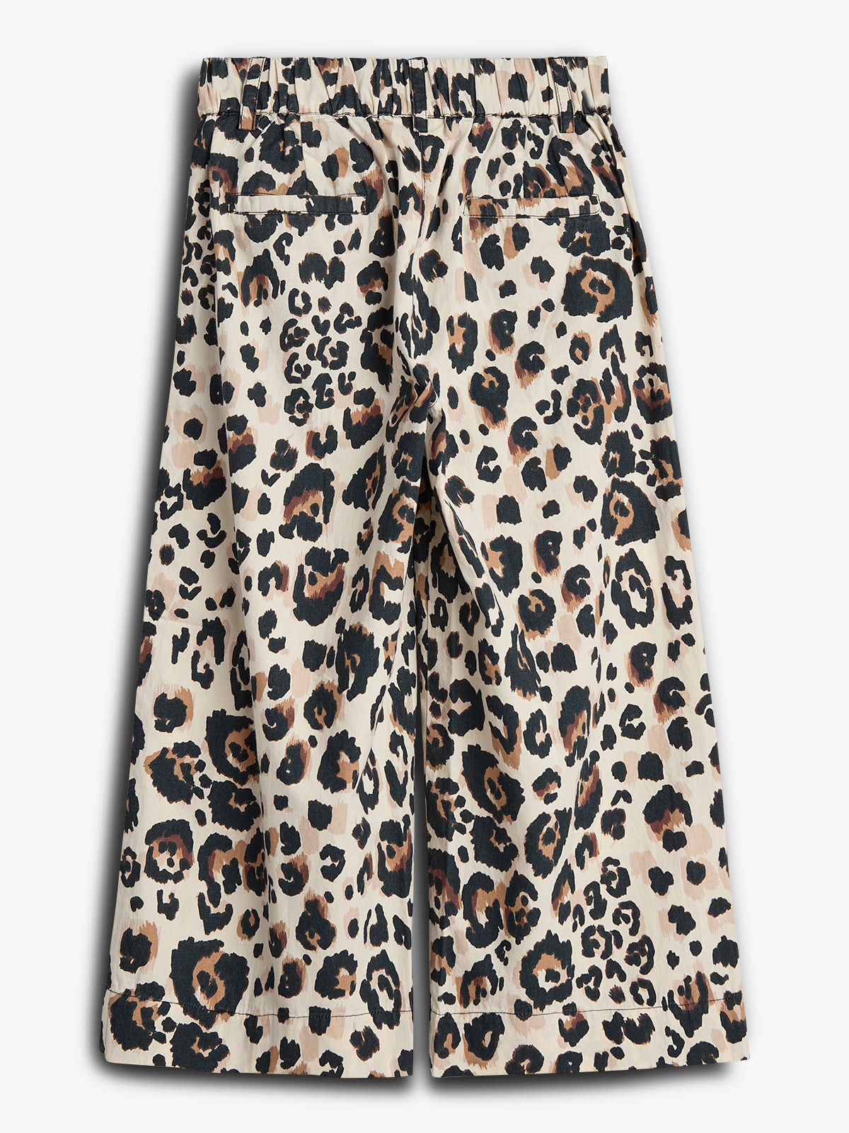 Leopard-print Wide-leg poplin Trousers - Leopard print | 100219 Leonora