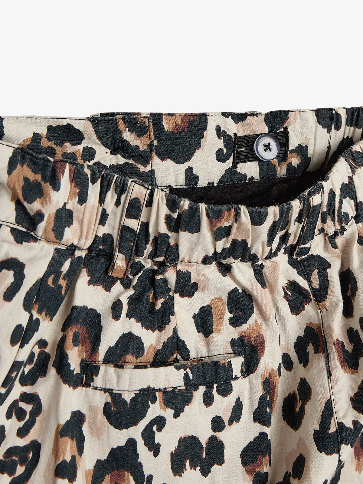 Leopard-print Wide-leg poplin Trousers - Leopard print | 100219 Leonora