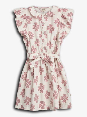 Heart Print Shirt Dress - Off White / Blush | 100236 Cloe