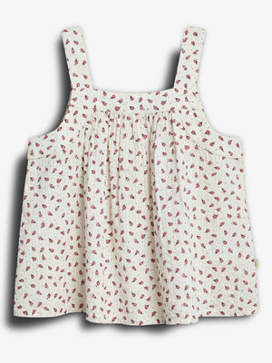 Flower Print top - Tween - Blush Flower | 100424 Annie