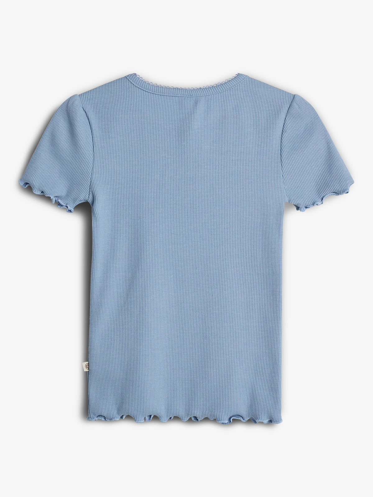 Modal Rib Short Sleeve T-shirt - Blue | 100322 Fiona