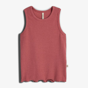 Modal Rib Sleeveless Top - Blush | 100324 Fiona