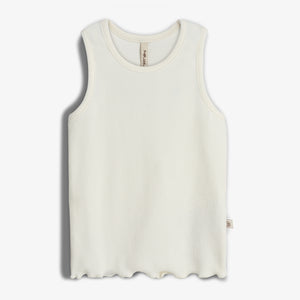Modal Rib Sleeveless Top - Off White | 100327 Fiona