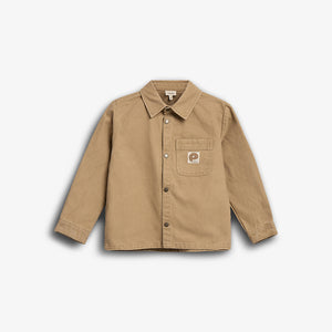 Canvas Overshirt - Kids - Beige | 100126 Dereck