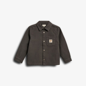 Canvas Overshirt - Kids - Dark Grey | 100129 Dereck