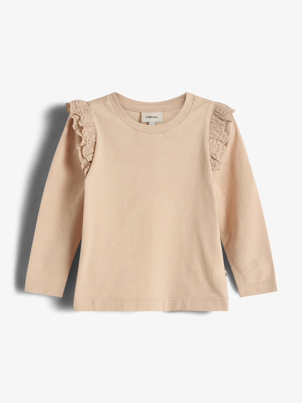 Frill Cap Jersey Blouse - Little - Moonlight