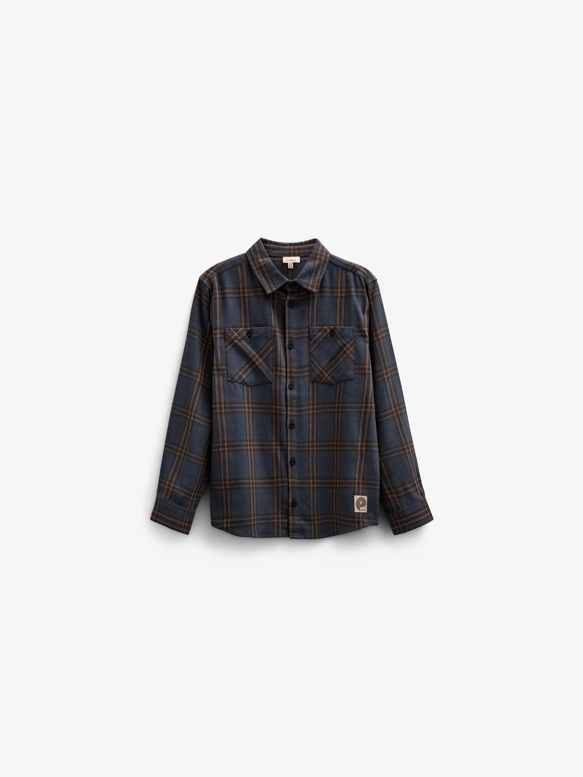 Checked Flannel Shirt - Tween - Navy Check | 100528 Henry