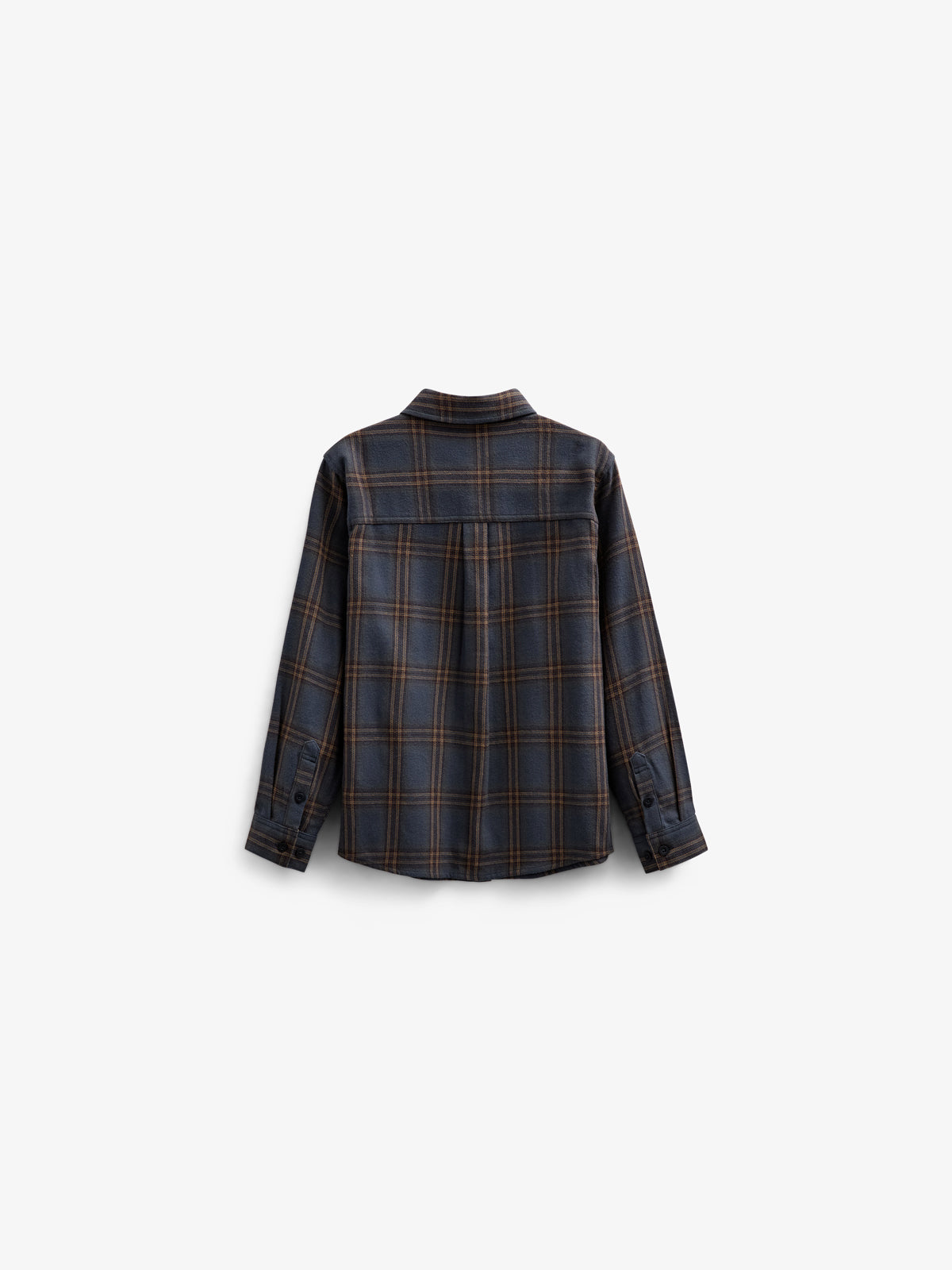 Checked Flannel Shirt - Tween - Navy Check | 100528 Henry