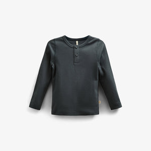 Long Sleeve Cotton Rib T-shirt - Tween - Forest Green | 100567 Manson