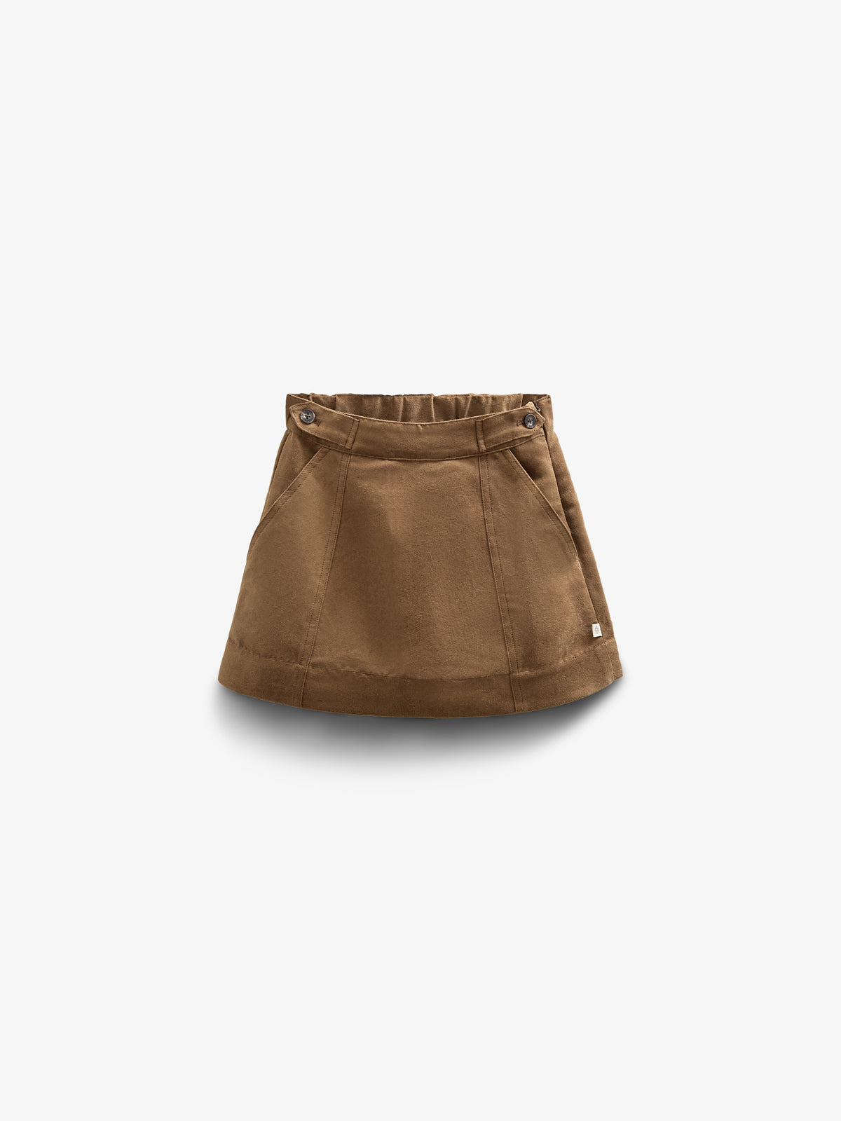 Faux Suede Skirt - Kids - Coffee | 100592 Selene