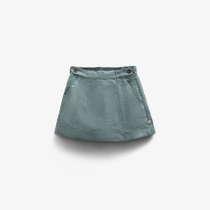 Faux Suede Skirt - Kids - Dusty Dark Green | 100594 Selene