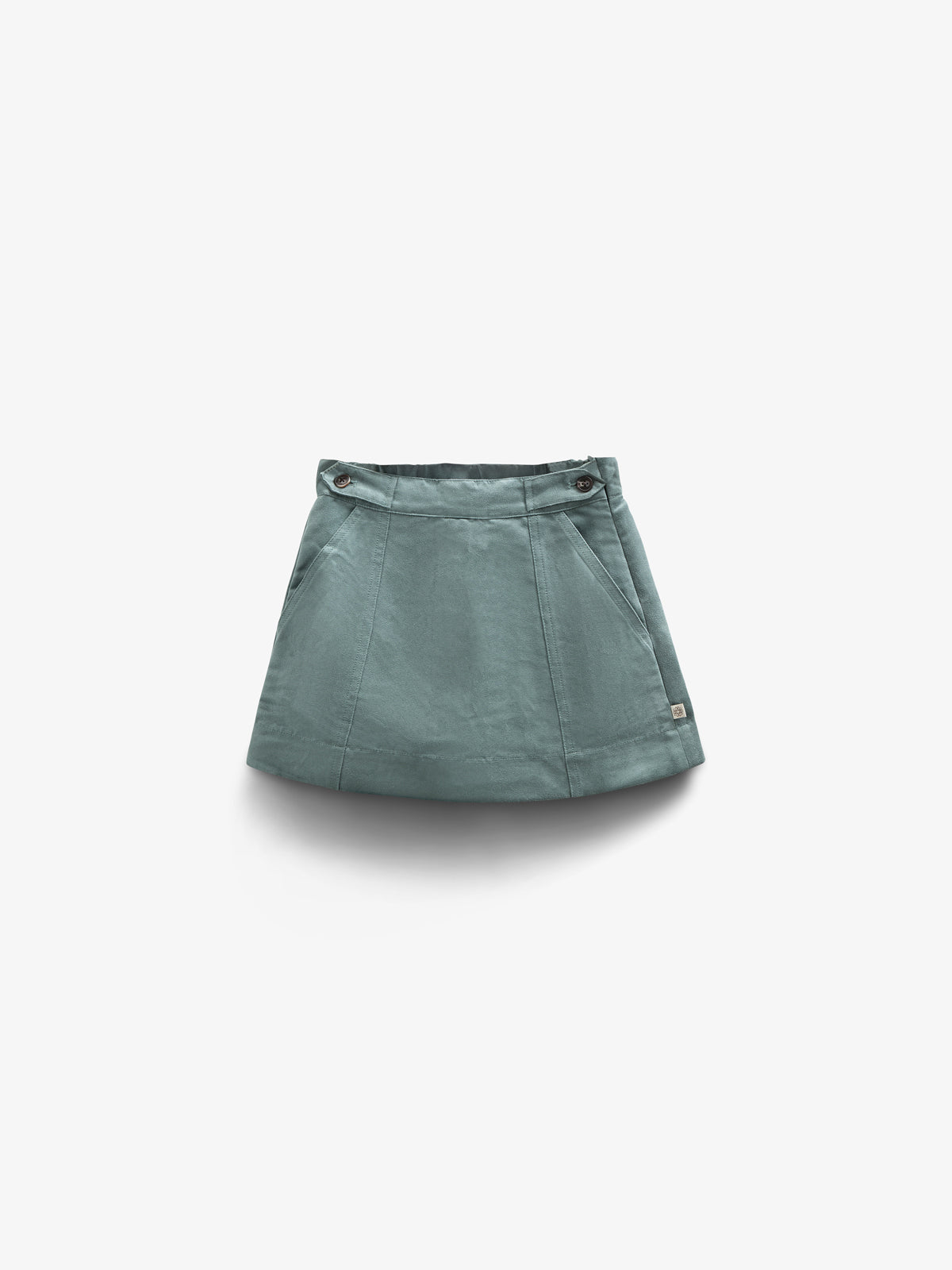 Faux Suede Skirt - Kids - Dusty Dark Green | 100594 Selene