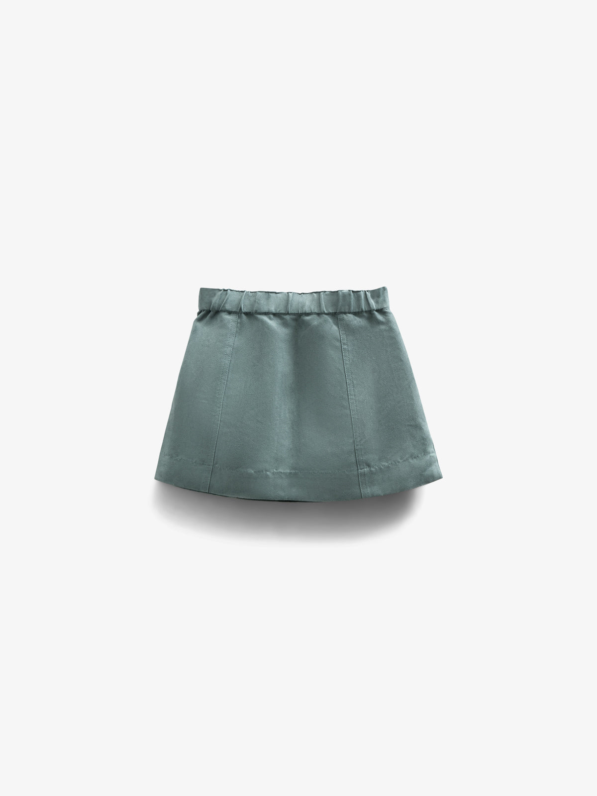 Faux Suede Skirt - Kids - Dusty Dark Green | 100594 Selene