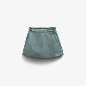 Faux Suede Skirt - Tween - Dark Green | 100595 Selene