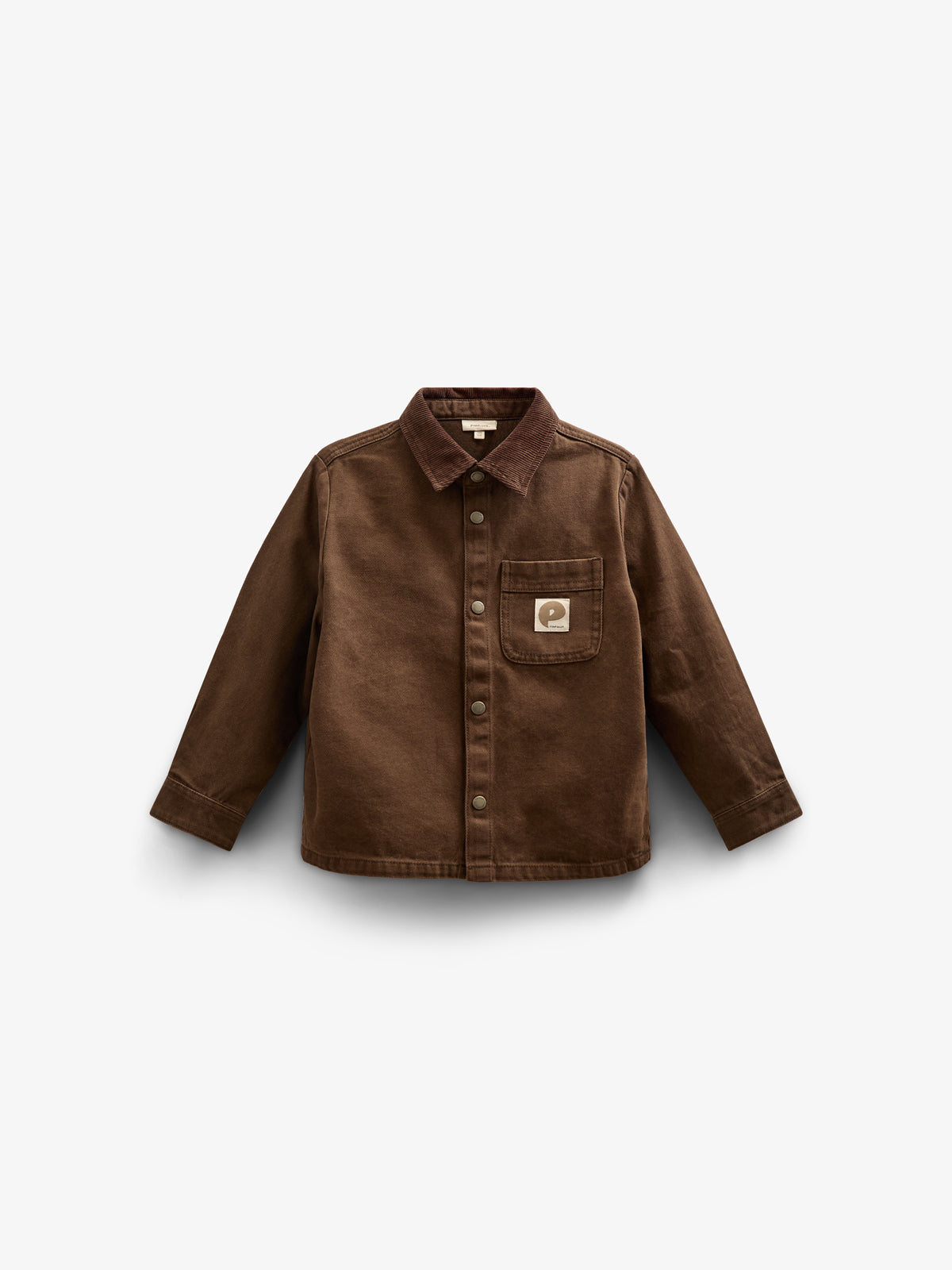 Twill Overshirt - Tween - Chocolate | 100611 Carter