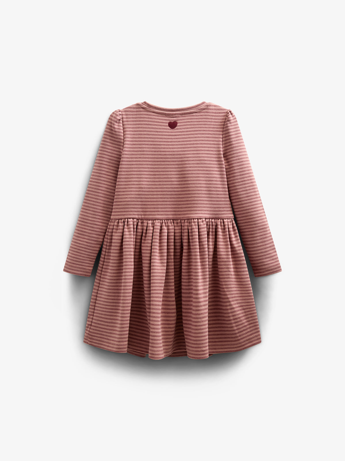 Striped Jersey Dress - Kids - Rose Stripe | 100650 Elise