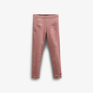 Striped Jersey Legging - Kids - Rose Stripe | 100654 Elise