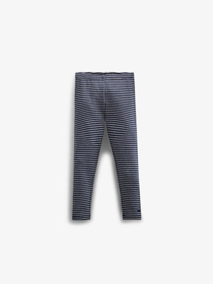 Striped Jersey Legging - Kids - Navy Stripe | 100655 Elise