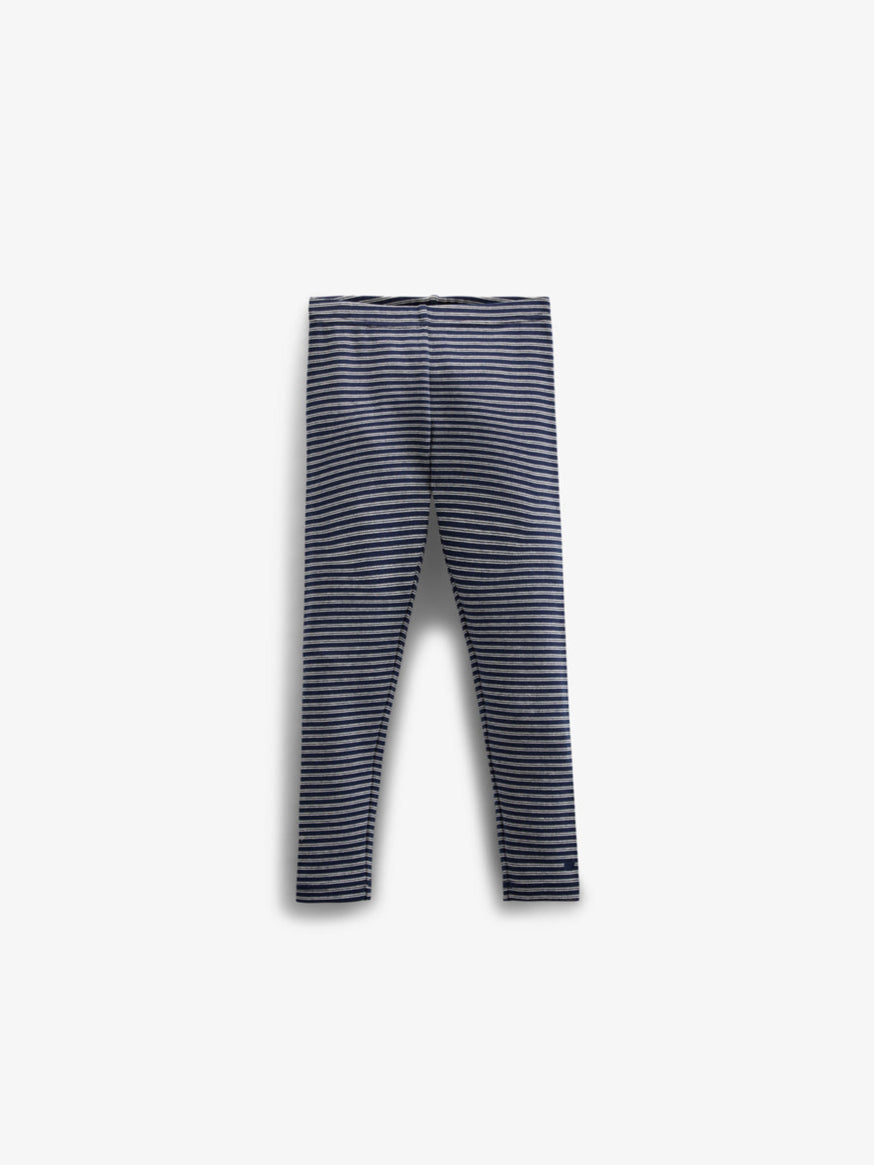 Striped Jersey Legging - Kids - Navy Stripe | 100655 Elise