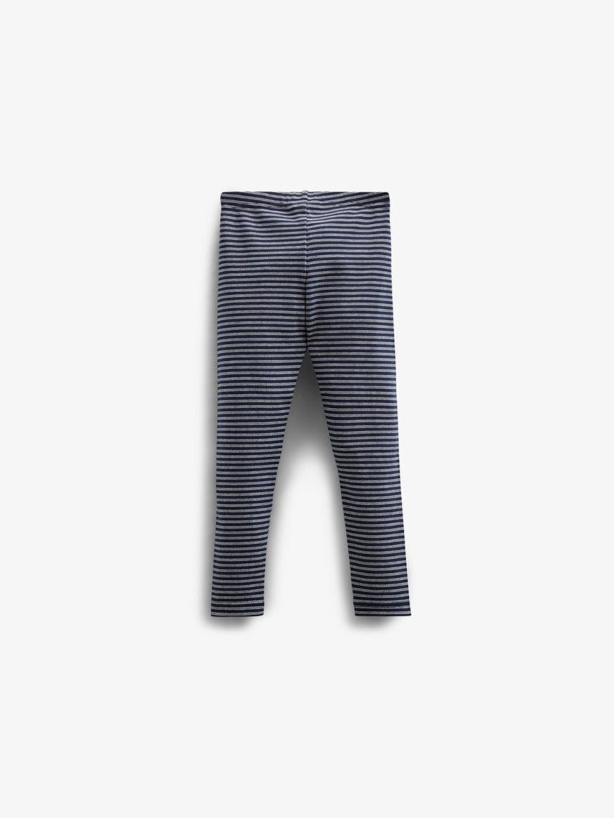 Striped Jersey Legging - Kids - Navy Stripe | 100655 Elise