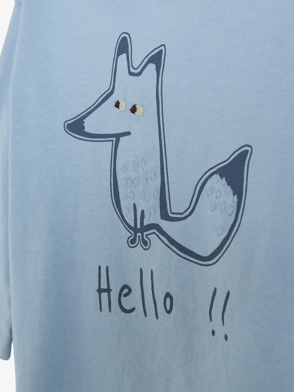 Foxie Long Sleeved T-shirt - Little - Blue