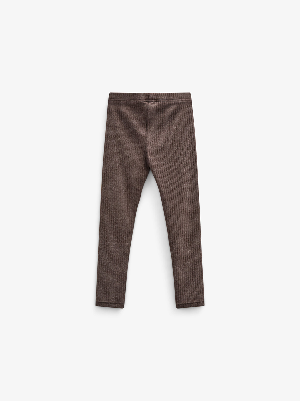 Soft Rib Leggings - Kids - Chocolate Melange | 100697 Alana