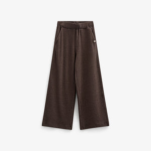 Soft Rib Wide Leg Pants - Tween - Chocolate Melange | 100701 Alana