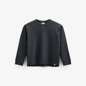 Textured Long Sleeve T-Shirt - Tween - Forest Green | 100708 Malthe